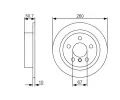 BOSCH Brzdov kotou - 260 mm BO 0986479C96, 0 986 479 C96