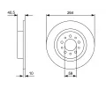 BOSCH Brzdov kotou - 264 mm BO 0986479C98, 0 986 479 C98