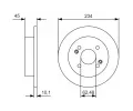 BOSCH Brzdov kotou - 234 mm BO 0986479D02, 0 986 479 D02