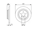 BOSCH Brzdov kotou - 325 mm BO 0986479D10, 0 986 479 D10