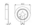 BOSCH Brzdov kotou - 292 mm BO 0986479D18, 0 986 479 D18