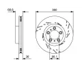 BOSCH Brzdov kotou - 360 mm BO 0986479D23, 0 986 479 D23