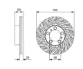 BOSCH Brzdov kotou - 330 mm BO 0986479D24, 0 986 479 D24