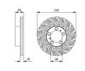 BOSCH Brzdov kotou - 330 mm BO 0986479D25, 0 986 479 D25