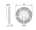 BOSCH Brzdov kotou - 360 mm BO 0986479D27, 0 986 479 D27