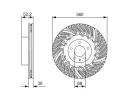 BOSCH Brzdov kotou - 360 mm BO 0986479D29, 0 986 479 D29