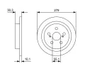 BOSCH Brzdov kotou - 279 mm BO 0986479D35, 0 986 479 D35