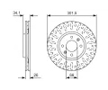 BOSCH Brzdov kotou - 302 mm BO 0986479D36, 0 986 479 D36