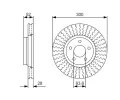 BOSCH Brzdov kotou - 300 mm BO 0986479D38, 0 986 479 D38
