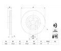 BOSCH Brzdov kotou - 257 mm BO 0986479D48, 0 986 479 D48
