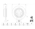BOSCH Brzdov kotou - 300 mm BO 0986479D49, 0 986 479 D49