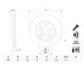 BOSCH Brzdov kotou - 257 mm BO 0986479D57, 0 986 479 D57