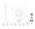 BOSCH Brzdov kotou - 257 mm BO 0986479D85, 0 986 479 D85