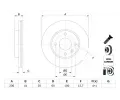 BOSCH Brzdov kotou - 236 mm BO 0986479D91, 0 986 479 D91