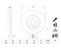 BOSCH Brzdov kotou - 257 mm BO 0986479D93, 0 986 479 D93
