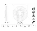 BOSCH Brzdov kotou - 340 mm BO 0986479E11, 0 986 479 E11