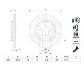 BOSCH Brzdov kotou - 345 mm BO 0986479E13, 0 986 479 E13
