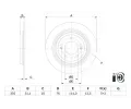 BOSCH Brzdov kotou - 302 mm BO 0986479E46, 0 986 479 E46