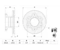 BOSCH Brzdov kotou - 304 mm BO 0986479E47, 0 986 479 E47