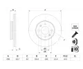 BOSCH Brzdov kotou - 256 mm ‐ BO 0986479F29