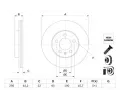 BOSCH Brzdov kotou - 256 mm ‐ BO 0986479F32