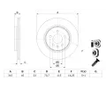 BOSCH Brzdov kotou - 315 mm ‐ BO 0986479F85