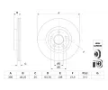 Brzdový kotouč BOSCH ‐ BO 0986479G68 Brzdový kotouč BOSCH ‐ BO 0986479G68