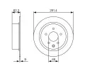 BOSCH Brzdov kotou - 291 mm BO 0986479R14, 0 986 479 R14