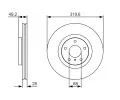 BOSCH Brzdov kotou - 320 mm BO 0986479R22, 0 986 479 R22