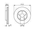 BOSCH Brzdov kotou - 273 mm BO 0986479R45, 0 986 479 R45