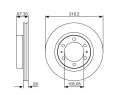 BOSCH Brzdov kotou - 319 mm BO 0986479R46, 0 986 479 R46