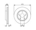 BOSCH Brzdov kotou - 275 mm ‐ BO 0986479R58