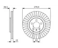 BOSCH Brzdov kotou - 280 mm BO 0986479R68, 0 986 479 R68