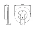 BOSCH Brzdov kotou - 296 mm BO 0986479R72, 0 986 479 R72
