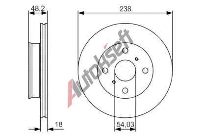 BOSCH Brzdový kotouč BO 0986479R75, 0 986 479 R75 BOSCH Brzdový kotouč BO 0986479R75, 0 986 479 R75