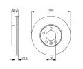 BOSCH Brzdov kotou - 308 mm BO 0986479R84, 0 986 479 R84
