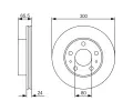 BOSCH Brzdov kotou - 300 mm BO 0986479R86, 0 986 479 R86