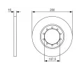 BOSCH Brzdov kotou - 280 mm BO 0986479R92, 0 986 479 R92