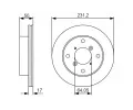 BOSCH Brzdov kotou - 231 mm BO 0986479R96, 0 986 479 R96