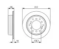 BOSCH Brzdov kotou - 312 mm BO 0986479S36, 0 986 479 S36