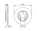BOSCH Brzdov kotou - 283 mm BO 0986479S60, 0 986 479 S60