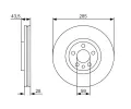 BOSCH Brzdov kotou - 285 mm ‐ BO 0986479S62