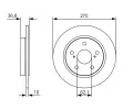 BOSCH Brzdov kotou - 270 mm BO 0986479S64, 0 986 479 S64