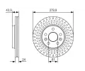 BOSCH Brzdov kotou - 280 mm BO 0986479S66, 0 986 479 S66