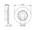 BOSCH Brzdov kotou - 280 mm BO 0986479S70, 0 986 479 S70