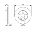 BOSCH Brzdov kotou - 288 mm BO 0986479S83, 0 986 479 S83