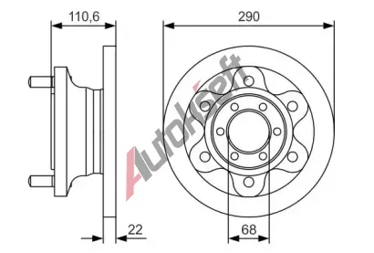 BOSCH Brzdov kotou - 290 mm BO 0986479S95, 0 986 479 S95