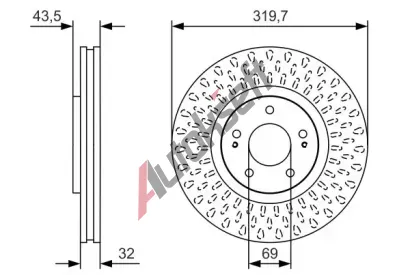 BOSCH Brzdov kotou - 320 mm BO 0986479T01, 0 986 479 T01