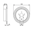 BOSCH Brzdov kotou - 263 mm BO 0986479T57, 0 986 479 T57