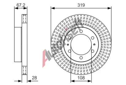 BOSCH Brzdov kotou BO 0986479T80, 0 986 479 T80